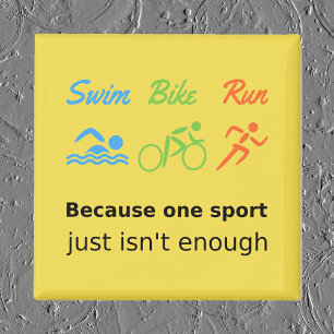 Triathlon-Rad-Laufsport Magnet