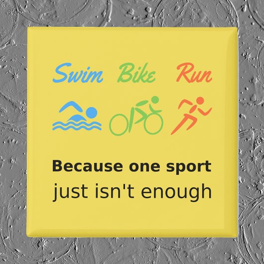 Triathlon-Rad-Laufsport Magnet