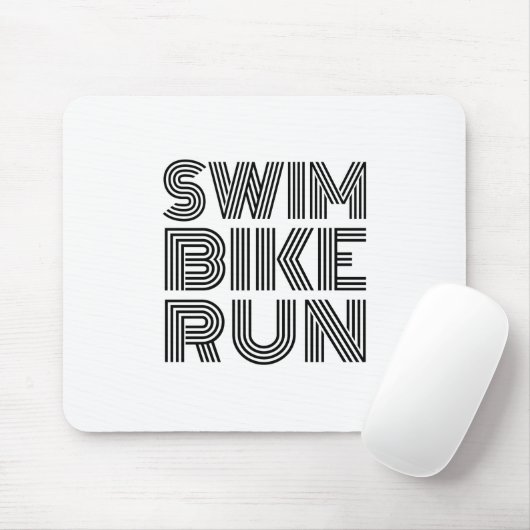 Triathlon-Renndesign Mousepad (Mit Mouse)