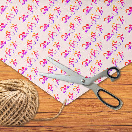 Triathlon-Rosa-Mustersport Seidenpapier