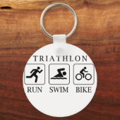 Triathlon run, swim and bike schlüsselanhänger (Vorderseite)