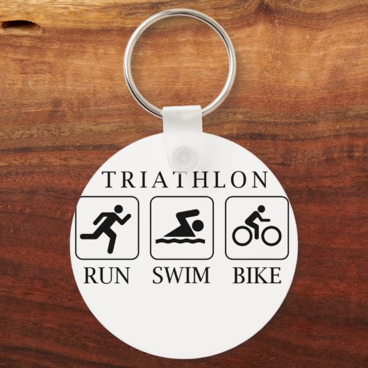 Triathlon run, swim and bike schlüsselanhänger (Vorderseite)