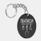 Triathlon Schlüsselanhänger (Vorderseite links)