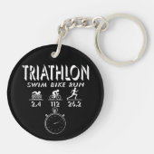Triathlon Schlüsselanhänger (Rückseite)