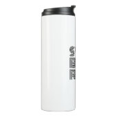 Triathlon Schwarz Design Thermosbecher (Nach links gedreht)
