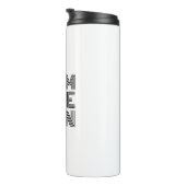 Triathlon Schwarz Design Thermosbecher (Nach rechts gedreht)