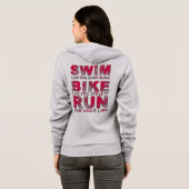 Triathlon - Schwimmen, Bike, Lauf, Sonnentriathlet Hoodie (Schwarz voll)