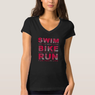 Triathlon - Schwimmen, Bike, Lauf, Sonnentriathlet T-Shirt