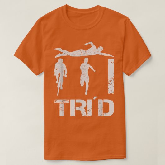 Triathlon-Schwimmen Rad laufen 1367 T-Shirt (Design vorne)