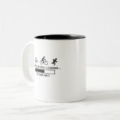 TRIATHLON-SKILLEN ZWEIFARBIGE TASSE (Vorderseite Links)