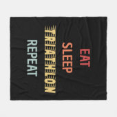 Triathlon - Sleep Triathlon Wiederholung Fleecedecke (Vorderseite (Horizontal))