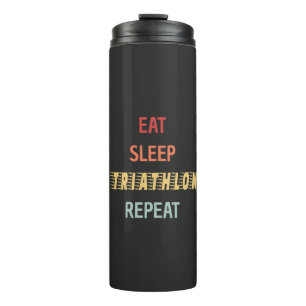 Triathlon - Sleep Triathlon Wiederholung Thermosbecher