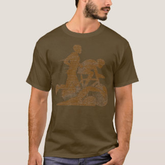 Triathlon Sportsman Grunge T-Shirt