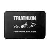 Triathlon-Spülen-Wiederholung Badematte (Vorderseite)