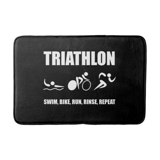 Triathlon-Spülen-Wiederholung Badematte (Vorderseite)