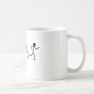 Triathlon-Strichmännchen Kaffeetasse