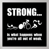 Triathlon Strong Poster (Vorne)