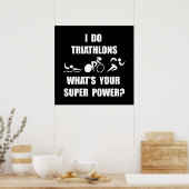 Triathlon Super Power Poster (Küche)