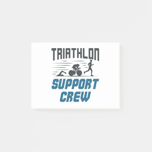 Triathlon Support-Crew Post-it Klebezettel (Vorderseite)