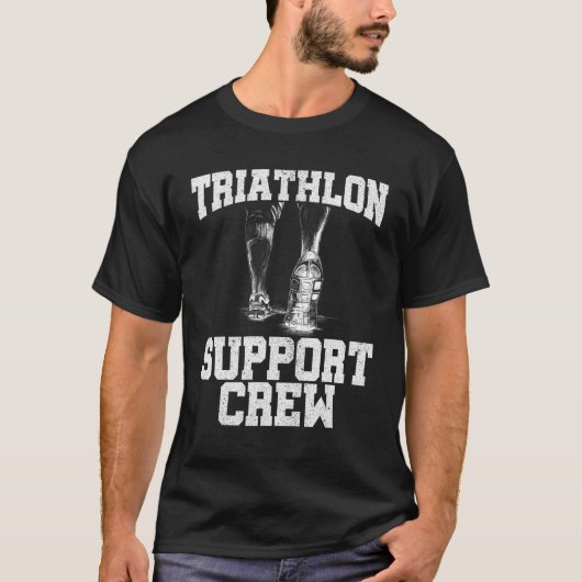 Triathlon-Support-Crew zum Biken T-Shirt (Vorderseite)