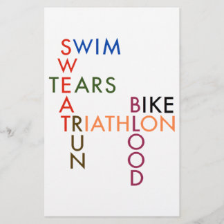 Triathlon Swim Bike Run Blood Sweat Tars