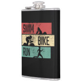 Triathlon - Swim Bike Run Flachmann (Links)