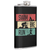 Triathlon - Swim Bike Run Flachmann (Rechts)