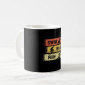 Triathlon - Swim Bike Run Kaffeetasse (Vorderseite Links)