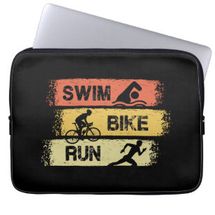 Triathlon - Swim Bike Run Laptopschutzhülle
