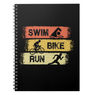 Triathlon - Swim Bike Run Notizblock