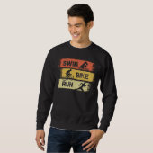 Triathlon - Swim Bike Run Sweatshirt (Vorne ganz)