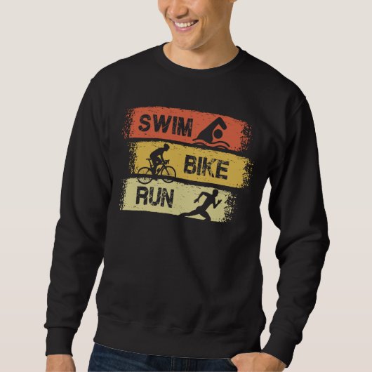 Triathlon - Swim Bike Run Sweatshirt (Vorderseite)
