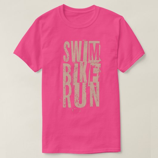 Triathlon Swim Bike Run Triathlete 3 T-Shirt (Design vorne)