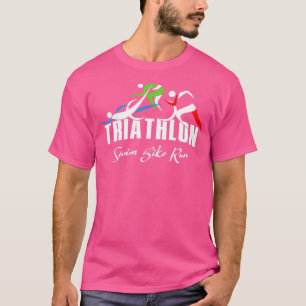 Triathlon Swim Bike Run Triathlete 66 T-Shirt