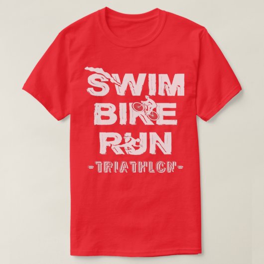 Triathlon Swim Bike Run Triathlete 89 T-Shirt (Design vorne)