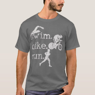 Triathlon Swim Bike Run Triathlete 95 T-Shirt
