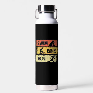 Triathlon - Swim Bike Run Trinkflasche
