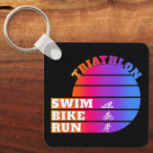Triathlon Swim, Fahrrad, laufen Schlüsselanhänger (Vorderseite)