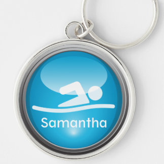Triathlon-SWIM kundengebundener Schlüsselanhänger