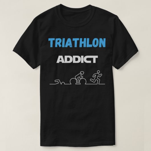 triathlon t Gift Spaß T-Shirt (Design vorne)