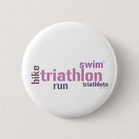 Triathlon-Text Button (Vorderseite)