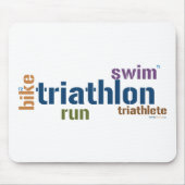Triathlon-Text Mousepad (Vorne)