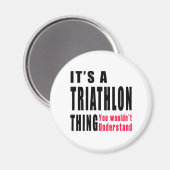 Triathlon Thing Designs Magnet (Vorderseite/Rückseite)