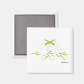 Triathlon-Trainer, Triathlon-Trainer Magnet (Vorderseite/Rückseite)