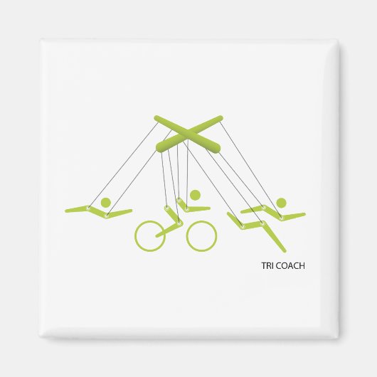 Triathlon-Trainer, Triathlon-Trainer Magnet (Vorne)