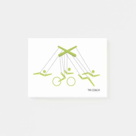 Triathlon-Trainer, Triathlon-Trainer Post-it Klebezettel (Vorderseite)