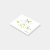 Triathlon-Trainer, Triathlon-Trainer Post-it Klebezettel (angewinkelt)