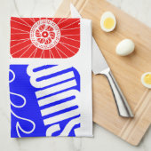 Triathlon-TRI Farbblöcke Küchentuch (Viertel Falte)