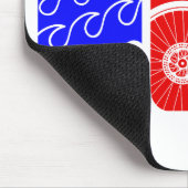 Triathlon-TRI Farbblöcke Mousepad (Ecke)