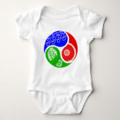 Triathlon TRI Yin Yang Baby Strampler (Vorderseite)